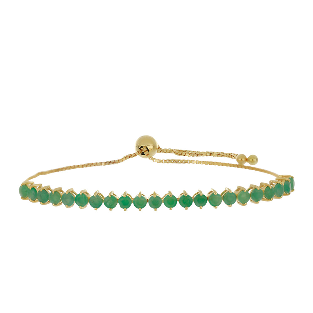 Pulsera de Oro 9K con Esmeralda de Brasil 1 