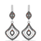 Pendientes de Plata con Diamante Rojo