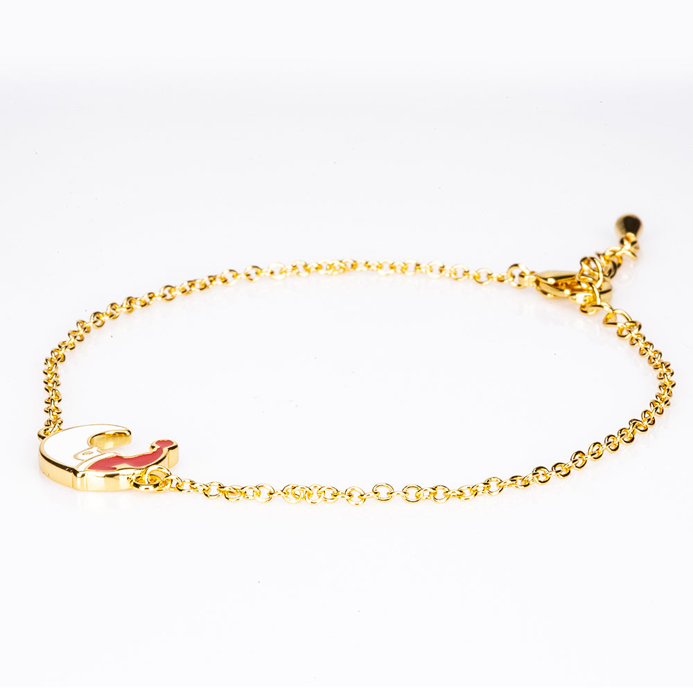 Conjunto de Aleación Bañado en Oro con Cristal Emporia® Rojo (Collar +Pendientes +Pulsera +Anillo +Colgante )