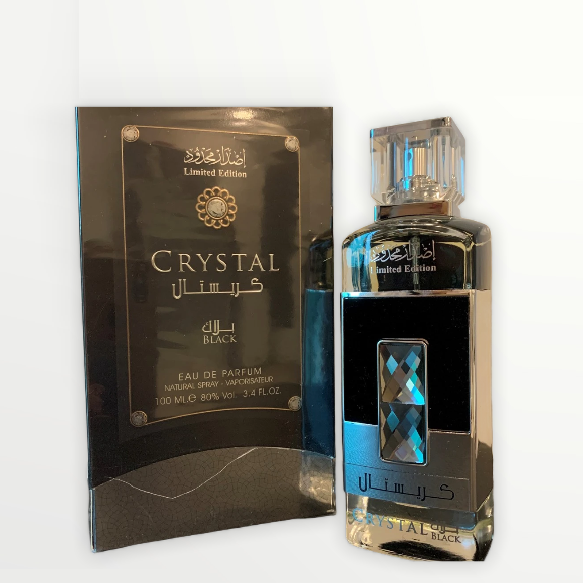 100 ml Eau de Parfum Crystal Black Fragrancia Oud, Sándalo para hombre 1 