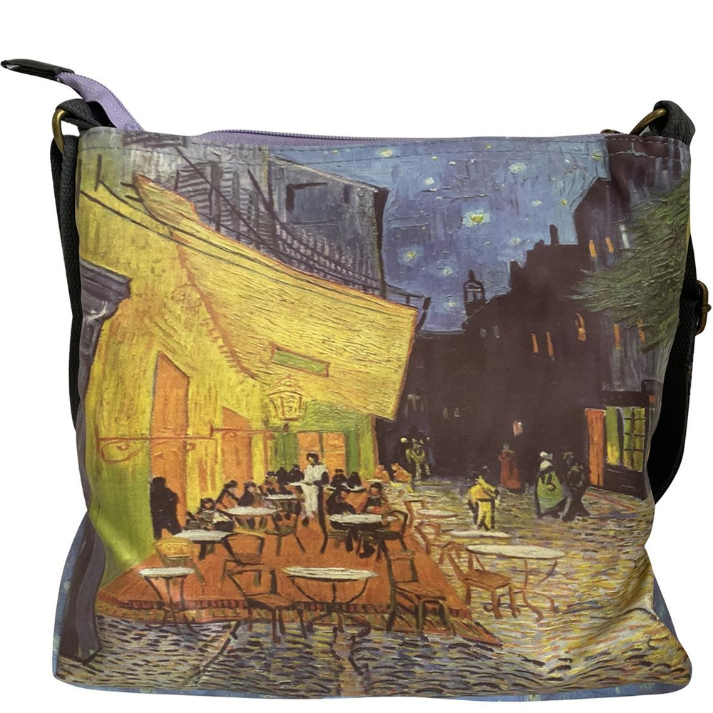 Bolso bandolera, Van Gogh - Terraza de noche con estampado