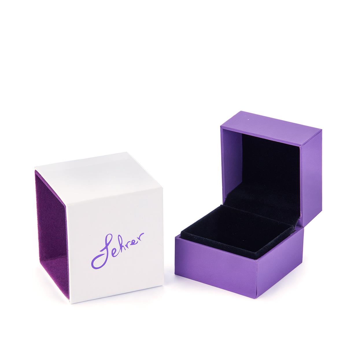 Caja para anillos Gemporia - púrpura 1 